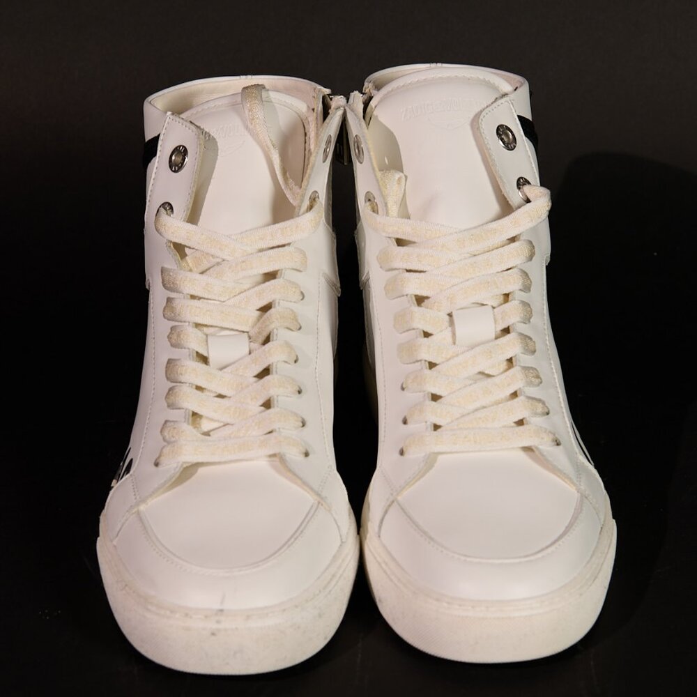 Zadig & Voltaire ZV1747 High Flash Good Vibes High Top Sneakers - Size 40